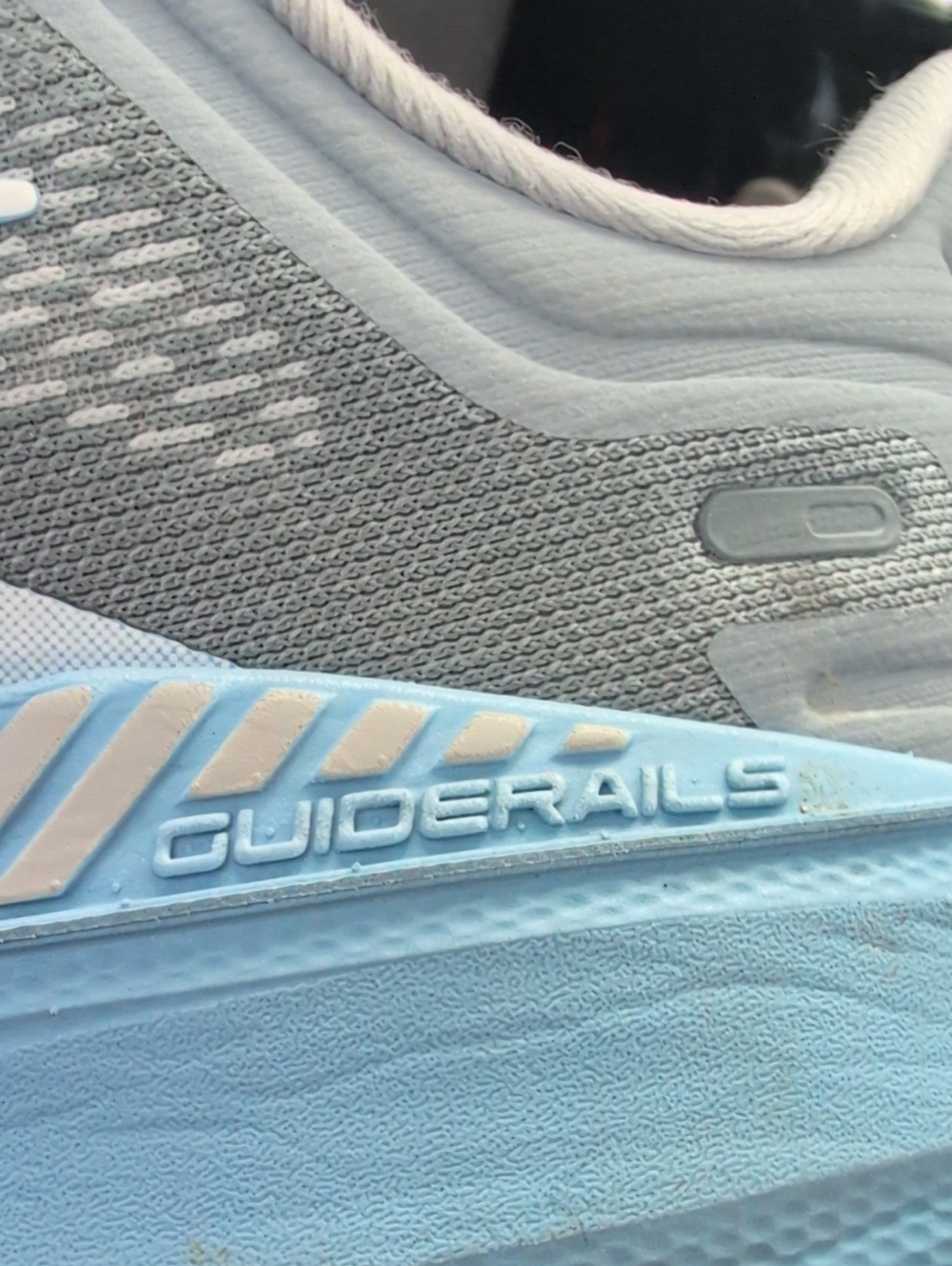 Brooks Women's Launch GTS 9 Running Shoe Gray Pink Blue Mesh - Picture 8 of 15